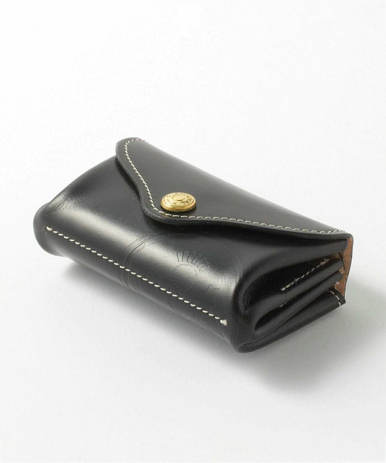 GLEN グレンロイヤル スモールパース　黒 財布】グレンロイヤル ブライドルレザー スモールパース｜手のひら