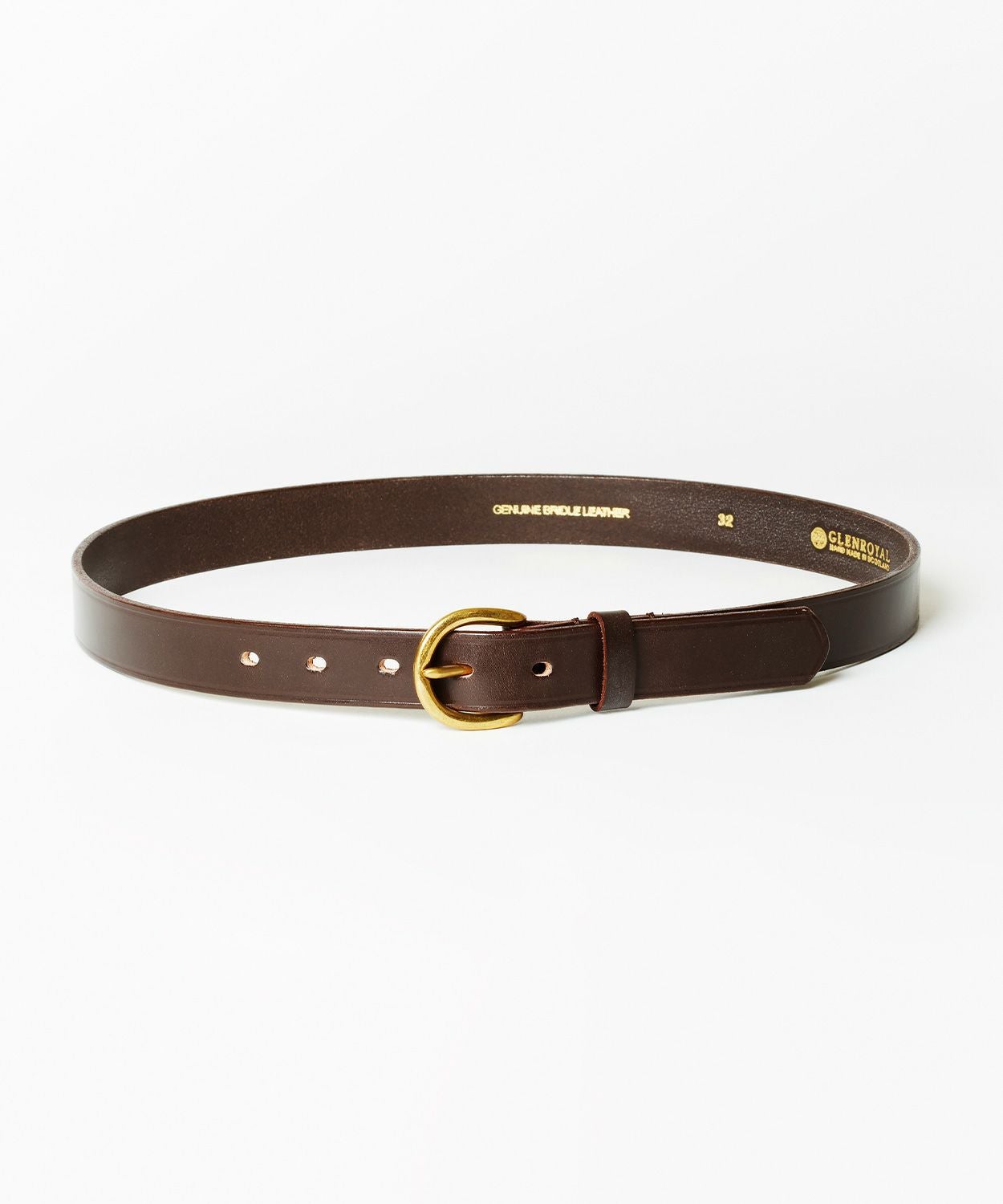 ロンドンDバックルベルト 全3色 | ブライドルレザーの名門 GLENROYAL