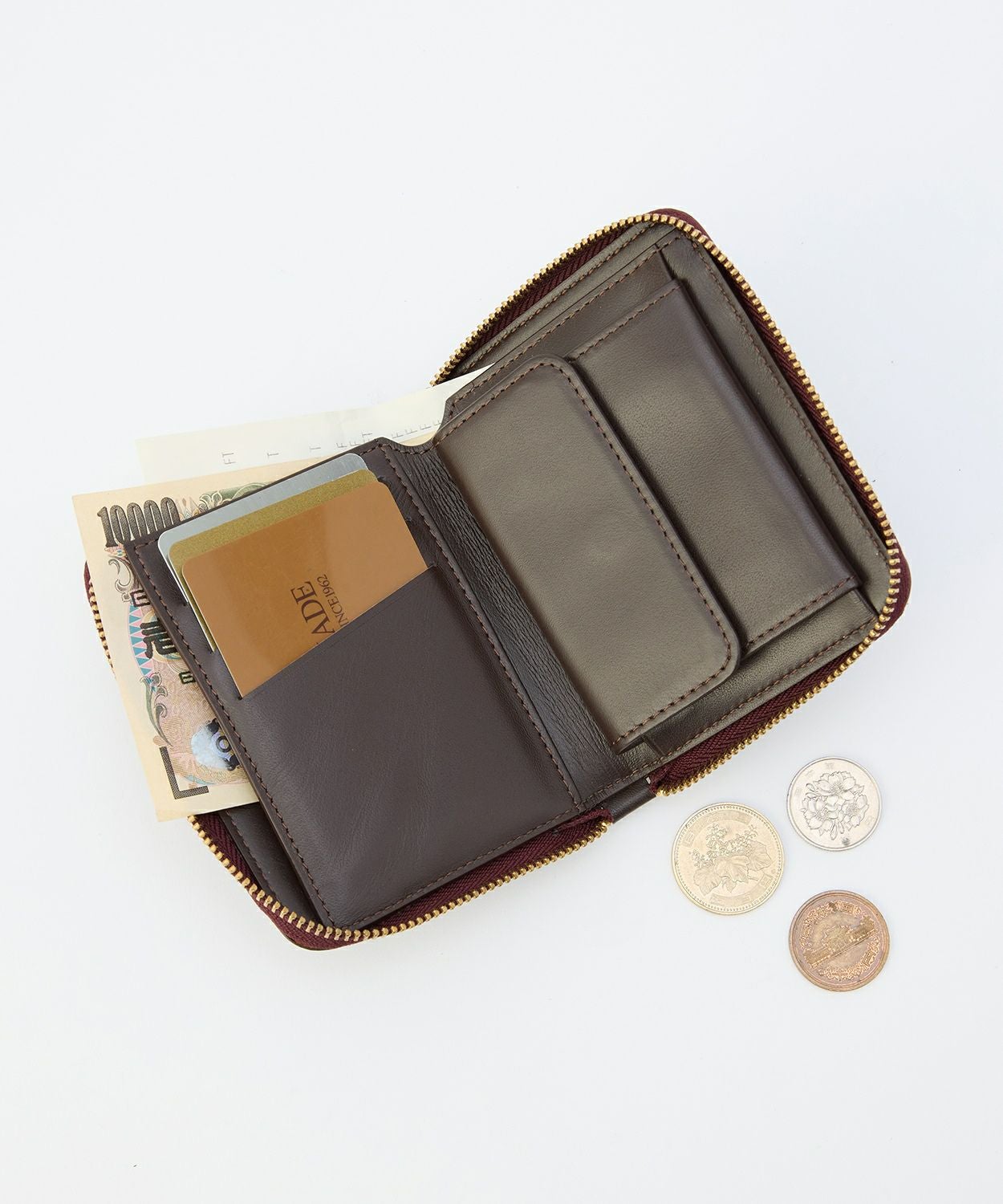 スモールジップウォレット(コードバン) 全3色 | ブライドルレザーの