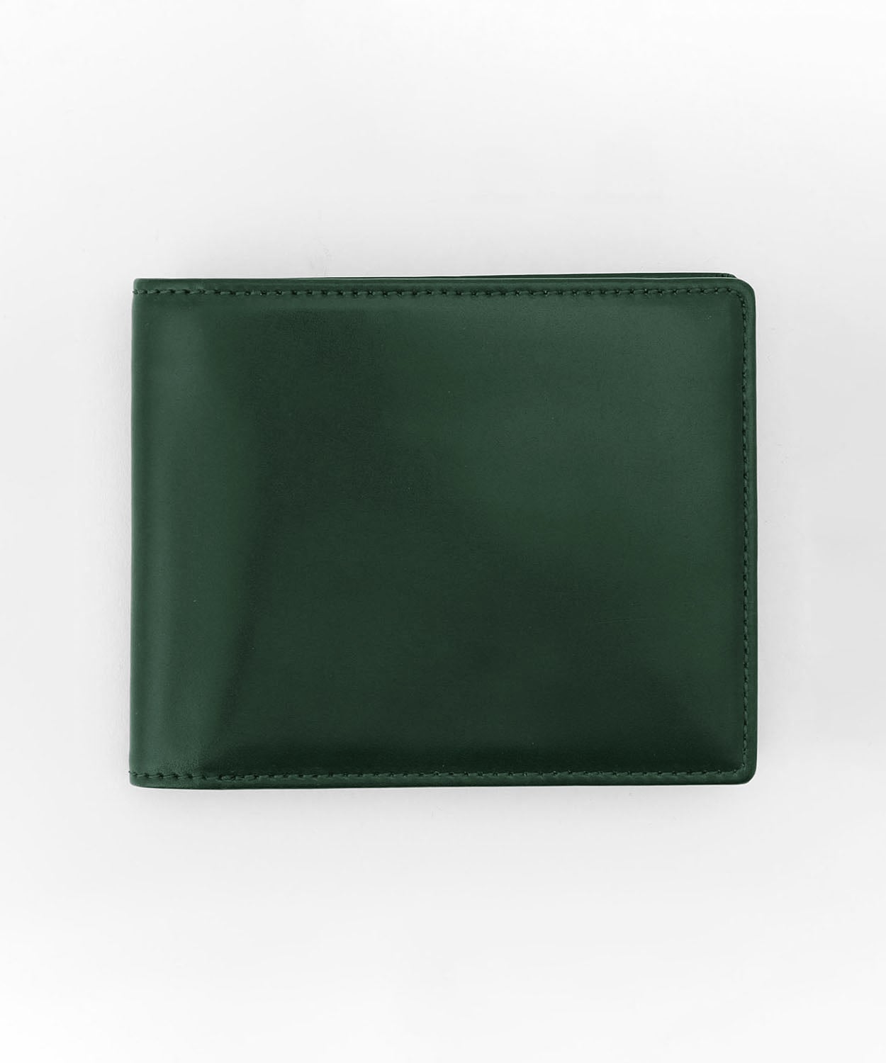 GLEN 二つ折り財布 グリーン ブライドルレザー 二つ折り財布(コードバン) 全4色 | ブライドルレザーの名門 GLENROYAL